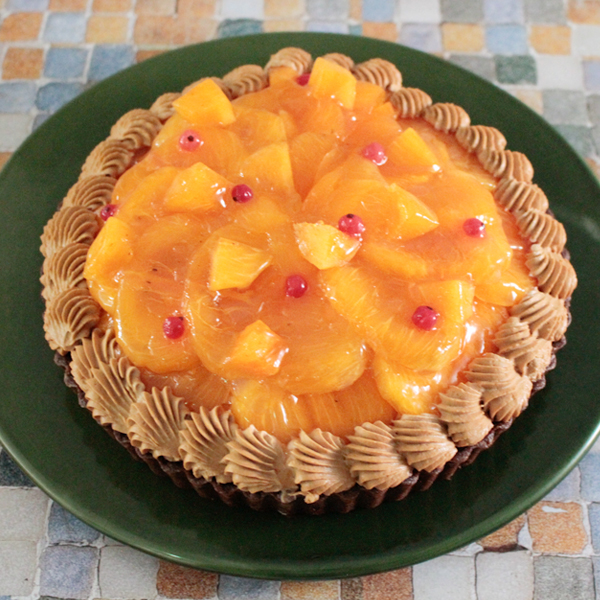 柿とキャラメルのタルト(タルト・オ・カキ・エ・キャラメル)
