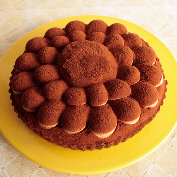 チョコレートとラズベリーのタルト(タルト・オ・ショコラ・エ・フランボワーズ)